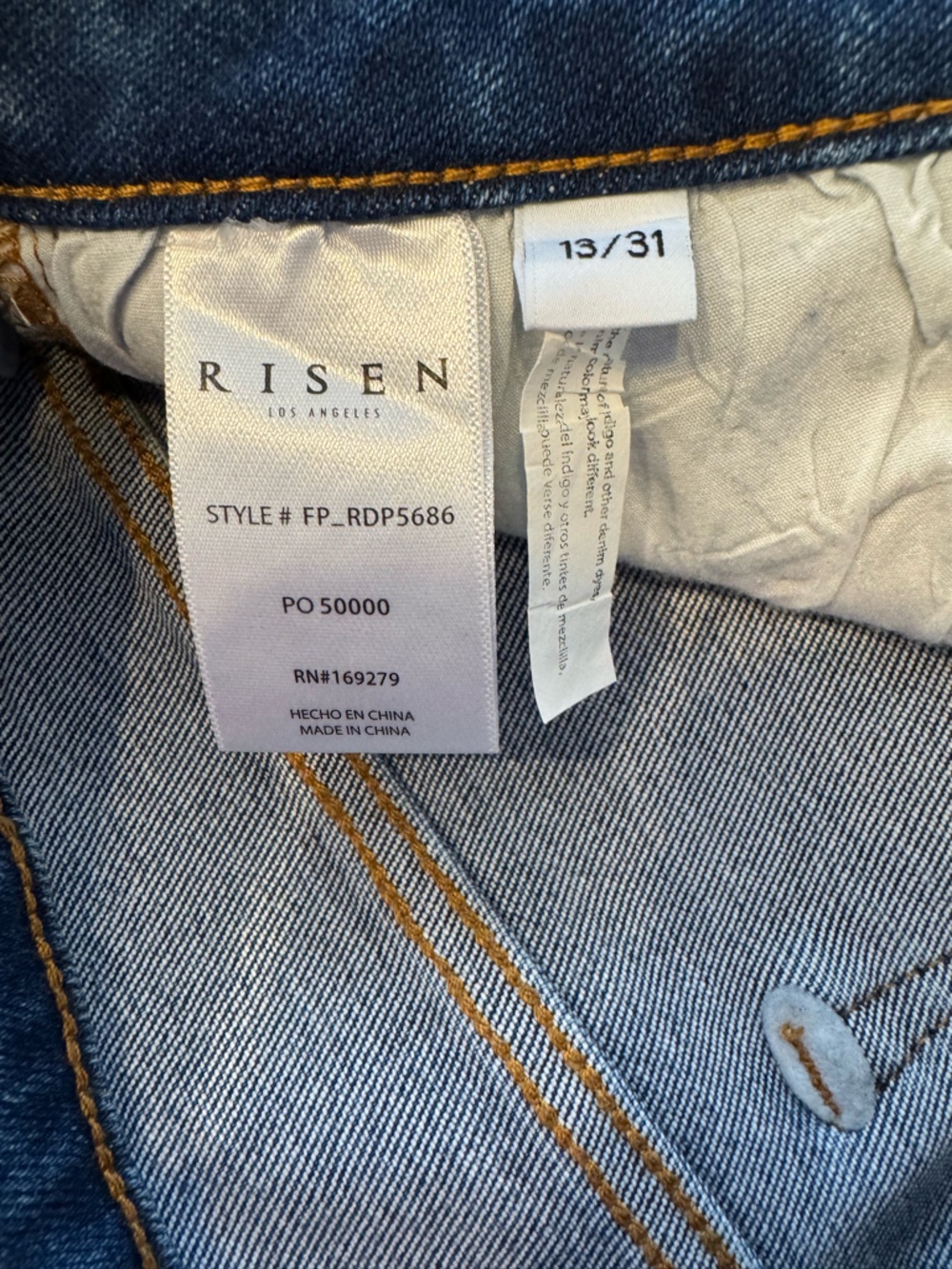 Freckled Poppy Risen straight leg distressed jeans - Picture 4 of 7